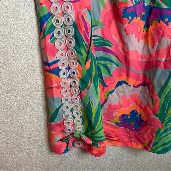Lilly Pulitzer Stella Shift Dress Serene Blue Paradise Bound Womens Size 00/0/2 - Image 11