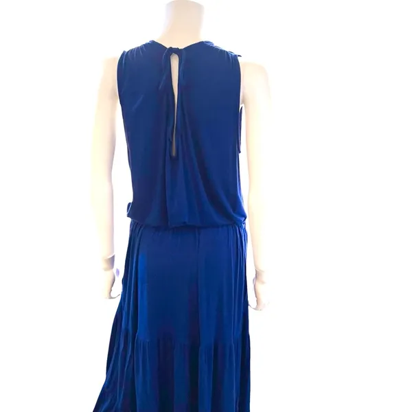 Tommy Bahama Slub Knit Blue Sapphire Maxi Dress Women’s Size Medium - Image 7