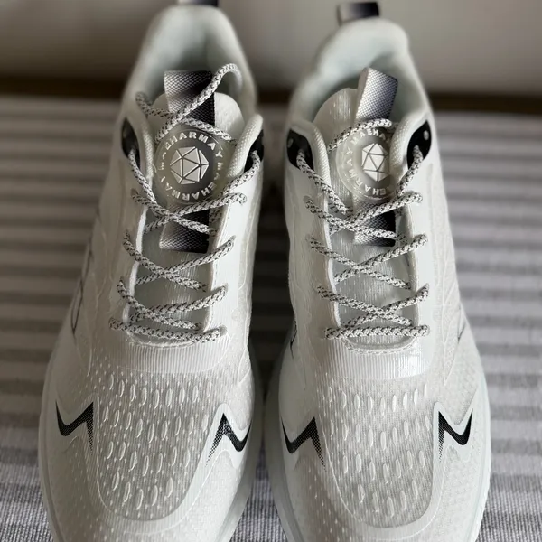 Women's NEW White and Black Shoes Size 39 aka 8 #260330 - Image 4