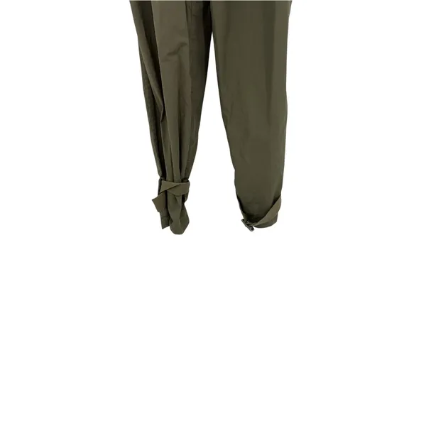 L'Academie The Virgil Pant Olive Green Paperbag Belted Utility Pants Size XS - Image 6