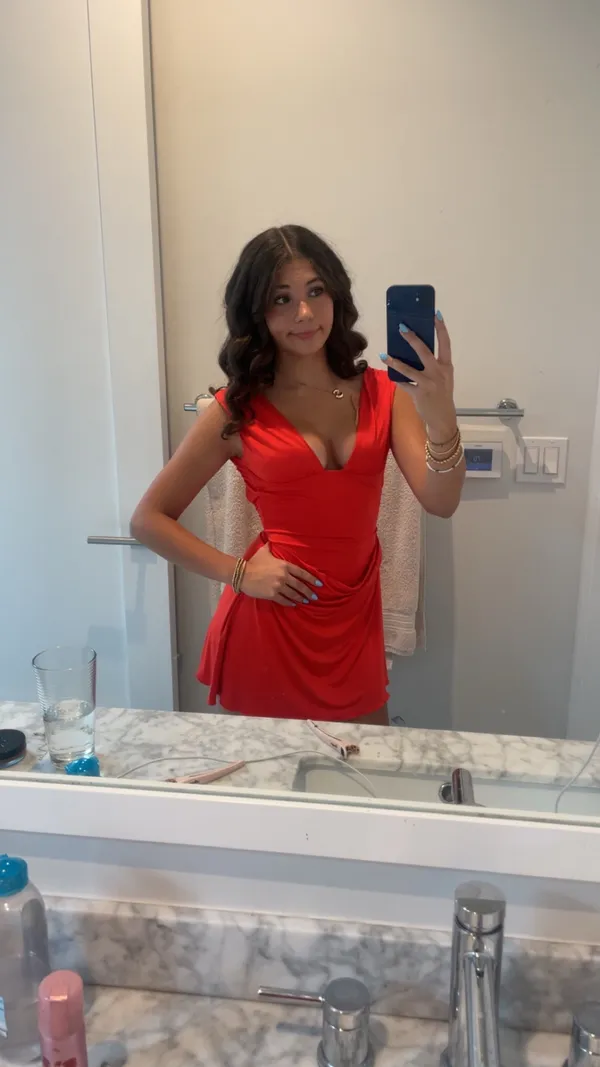 Oh Polly Mini Dress Red - Image 3