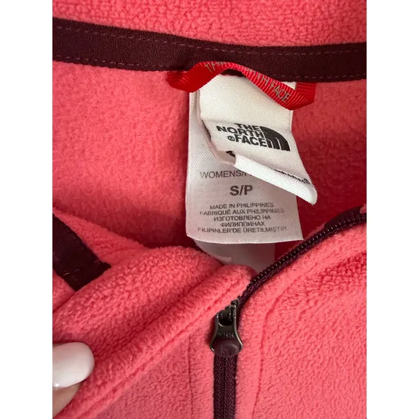 The North Face Fleece Coral Women’s quarter zip size S - Image 2