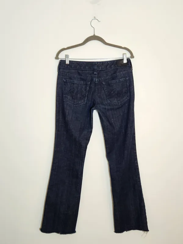 Express Dark Wash Stella Bootcut Jeans Size 6 Long - Image 5