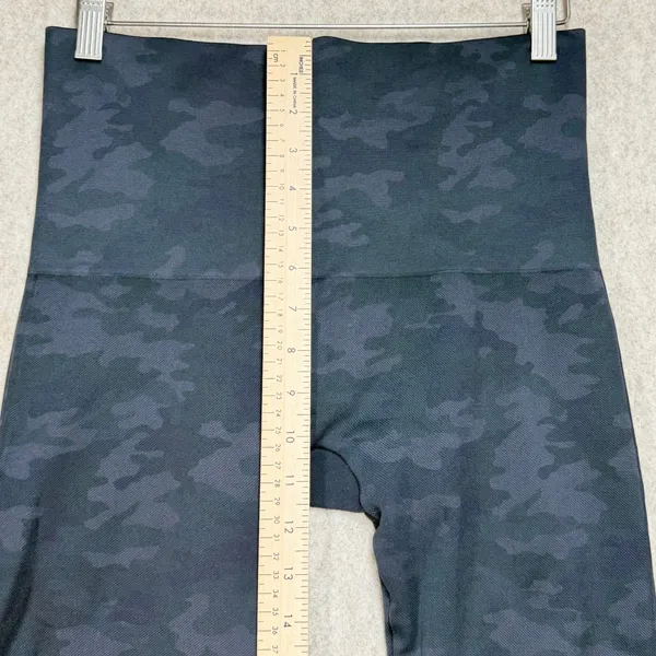 Spanx Look At Me‎ Now Seamless Camo Leggings Black 1X/TG High Waisted Athleisure - Image 5