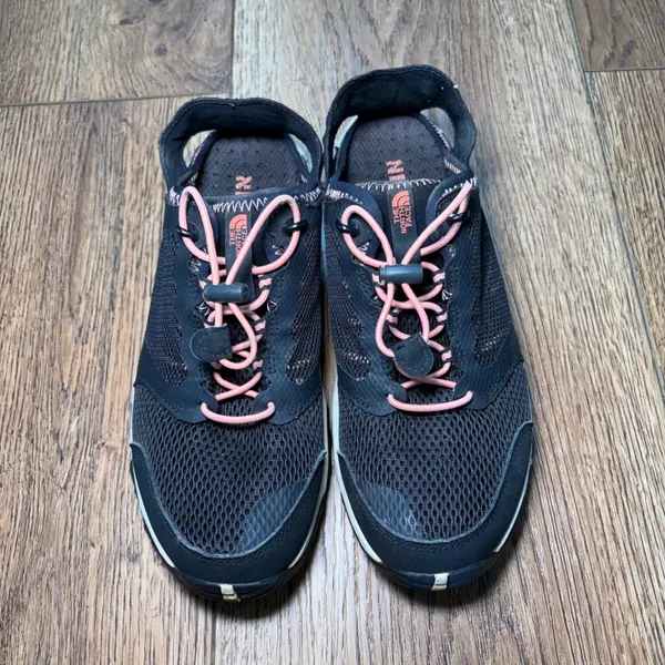 The North Face Womens Sz 8 Litewave Amphibious II Trail Running Shoes Black Pink - Image 3