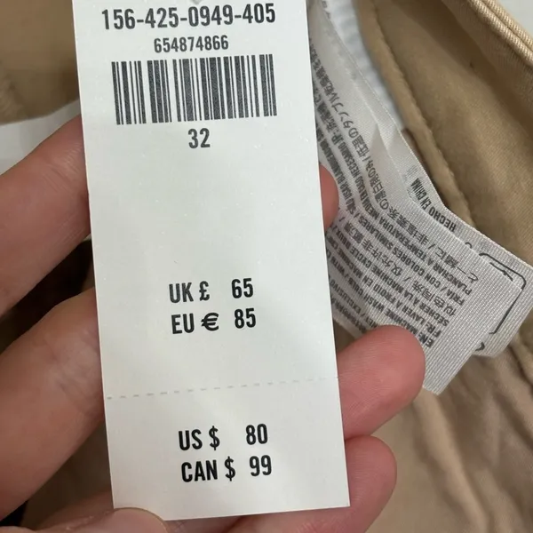 NEW Abercrombie Women’s Cotton Khaki Chinos in Light Tan - Size 14/32 - Image 6