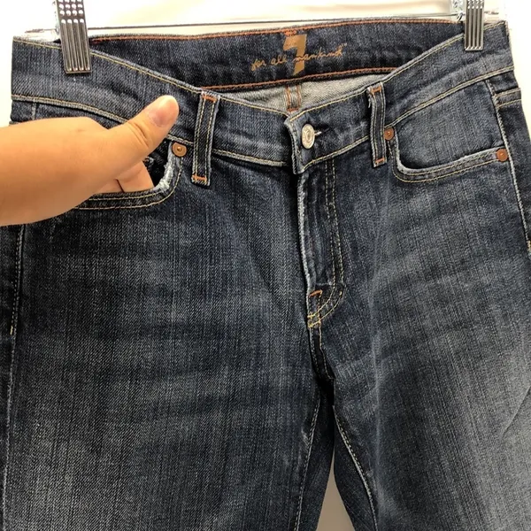 7 For All Mankind bootcut sparkle pockets Y2K jeans - Image 3