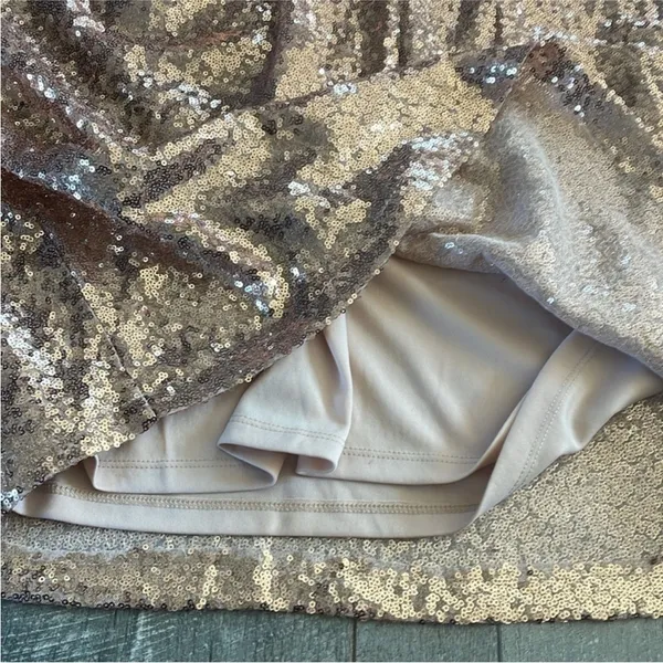 Lulu's Size Small Gold Sequin Party Dress. - Image 4