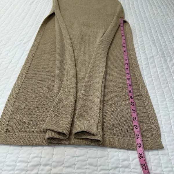 Beige Botany Knit Cut Out Maxi Dress Sand Taupe Size Small - Image 5