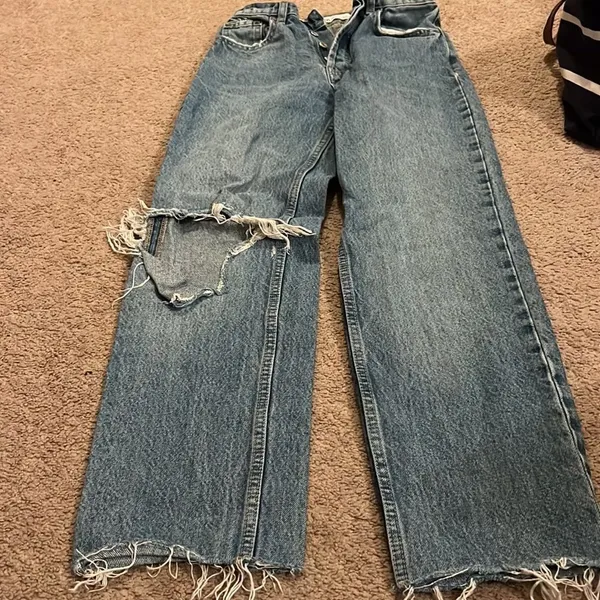 Zara high rise button fly jeans 0‎ - Image 3