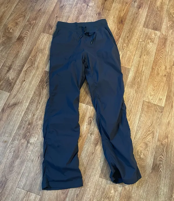 CRZ Yoga Blue Ruched Straight Leg Pants - Image 2