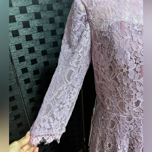 NWT JJ's House Lace Full Length Dress Womens 14 Wisteria Formal‎ Wedding Event - Image 13