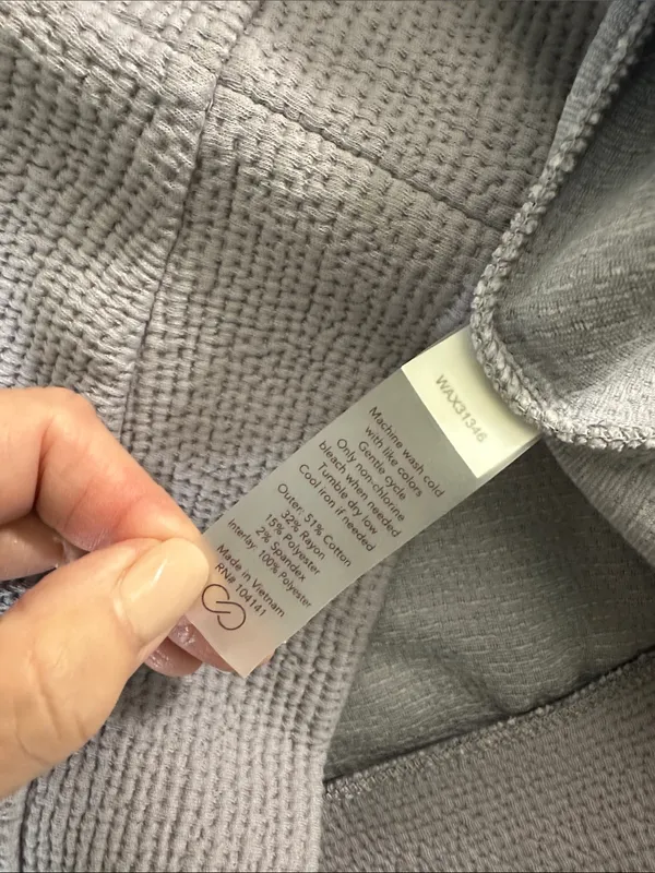 CALIA Lavender Half-Zip Waffle Knit Turtleneck Sweater - Image 6