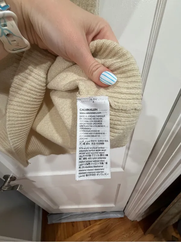 Calvin Klein Men's Beige Turtleneck Sweater​ - Image 5
