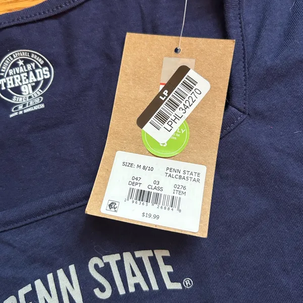 Rivalry Threads Penn State Navy Crop Top - Image 3