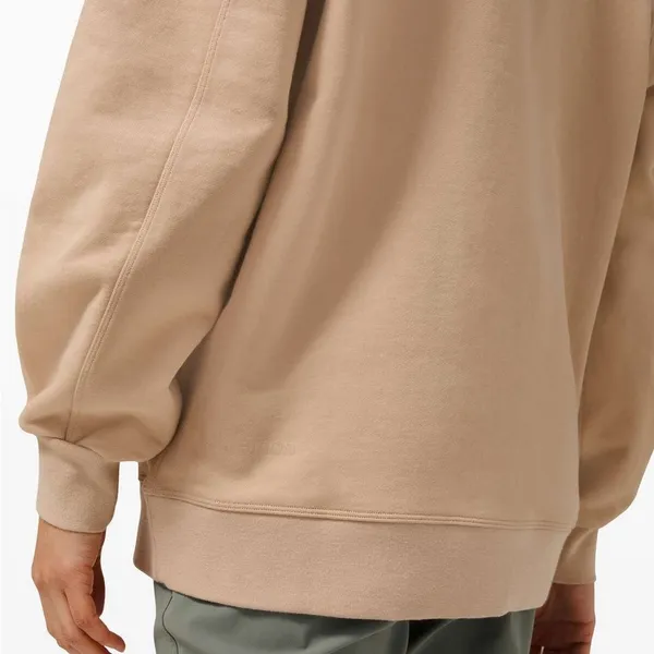 Lululemon Perfectly Oversized Crewneck Sweatshirt Cotton Terry in Cafe Au Lait 6 - Image 3