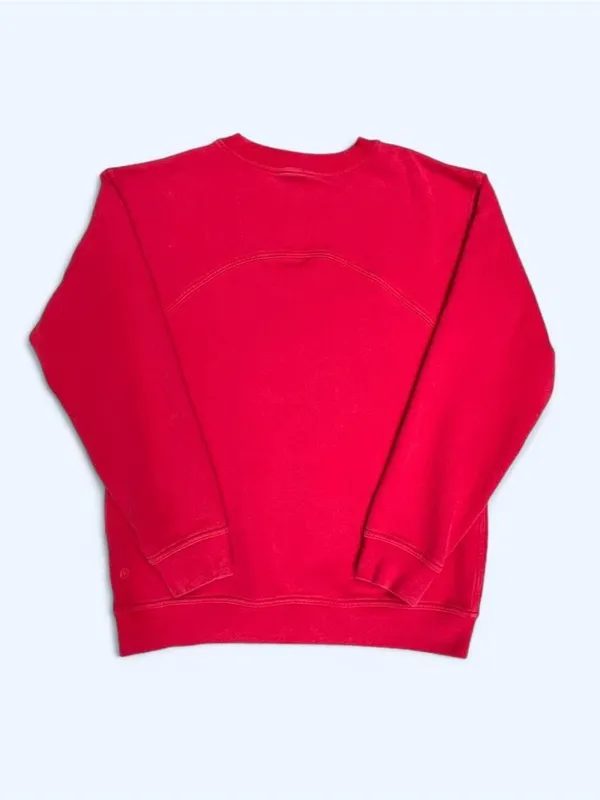 Lululemon All Yours Crew Fleece sweatshirt Red loungewear activewear outdoor L - Image 5
