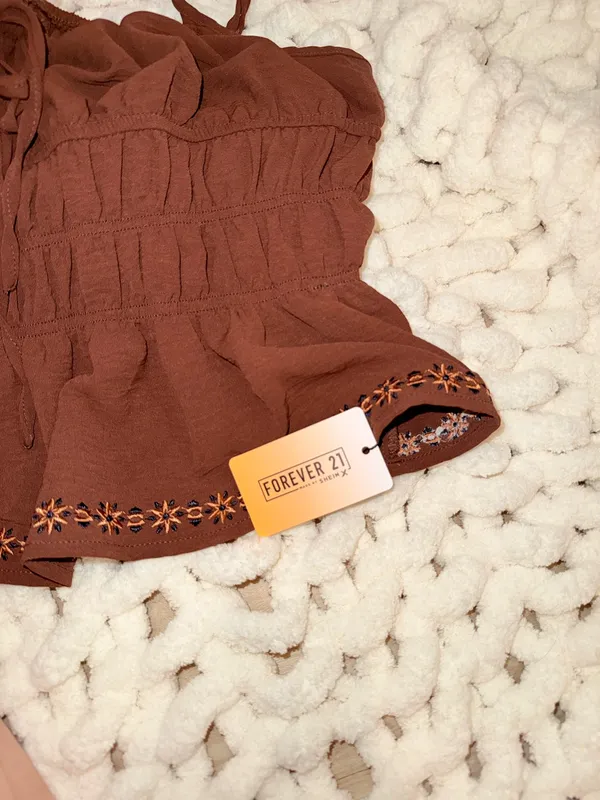 Brown Tank Forever 21 Top - Image 3