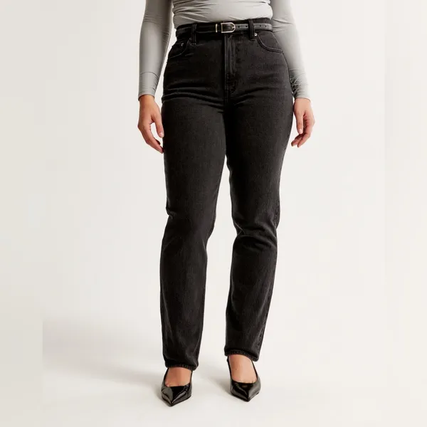 Abercrombie 90s Straight Jean Curve Love Ultra High Rise Jean Size 25 (0 Reg) - Image 2