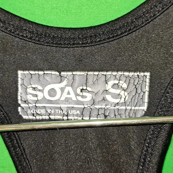 SOAS Womens Triathlon Cycling Tank Top Jersey Small‎ Black - Image 3