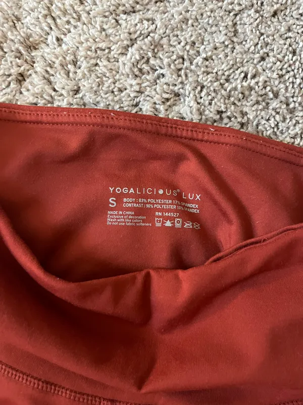 Yogalicious Red  Lux Leggings - Image 2
