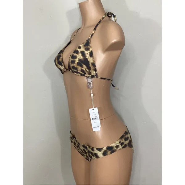 New. PILYQ jungle print bikini. Small. Retails $149 - Image 7
