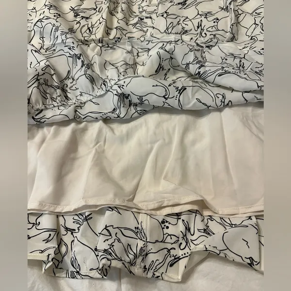 Anniewear Sketch Flower Midi Dress - NWT - Size XL Cream and Black Midi Dress - Image 7