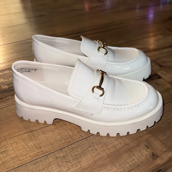 White chunky loafers - Image 5