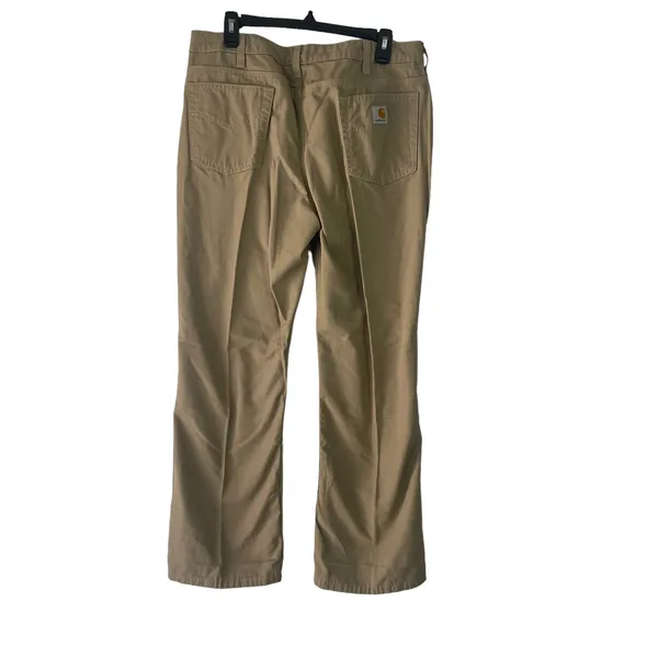 Carhartt Women's Size 14‎ X 30 Khaki Workwear Straight Leg Pants - Image 4