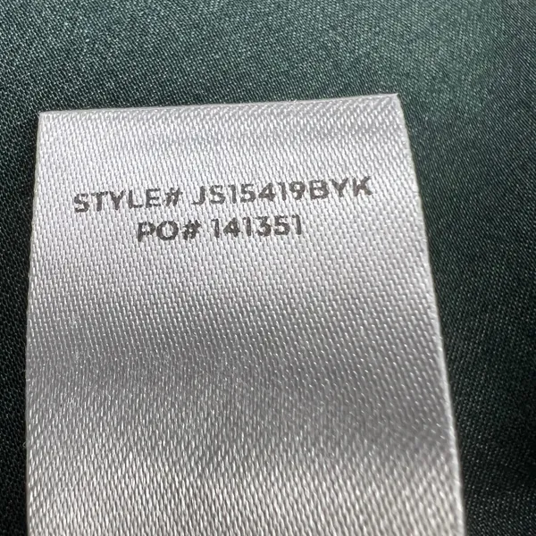 Lulus Let Me Entertain You Dark Green Satin Wide Leg Jumpsuit Tie Front Size XS - Image 12