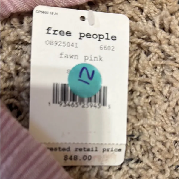 Free People Lavender Off-Shoulder Top‎ size small NWT boho cottagecore purple - Image 3
