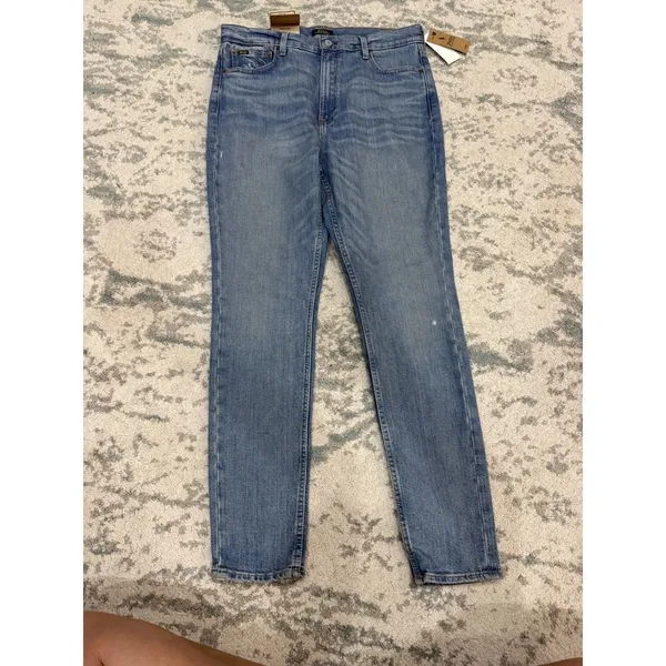 Polo Ralph Lauren Skinny Jeans Light Wash Blue Size 31 NWT - Image 2