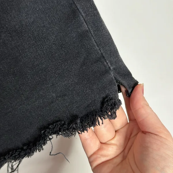 Madewell High-Rise Denim Boy-Shorts in Button Through Edition Lunar Black 32 - Image 6
