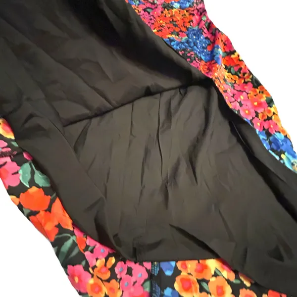 Lulus Bold Presence Floral Satin Halter Midi Dress - Size S - Image 15