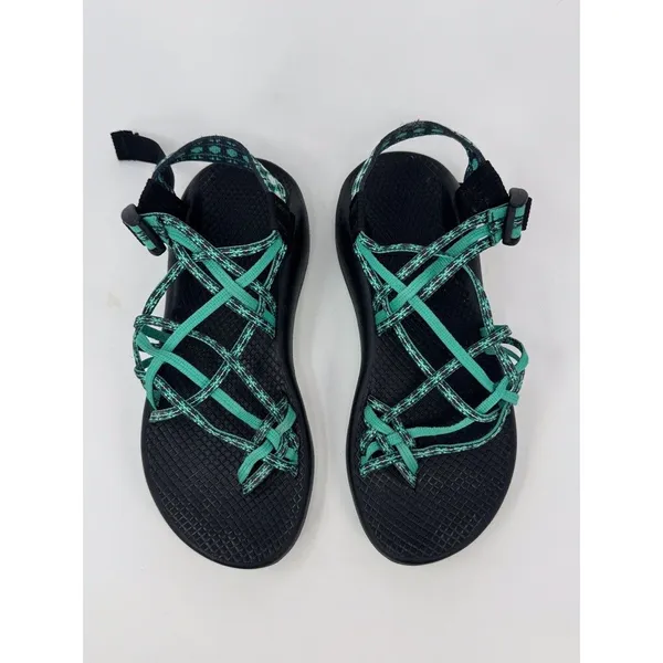 Chaco ZX/3 Womens Sandals Green Dual Adjustable Strap Classic Sport Outdoor US 8 - Image 2