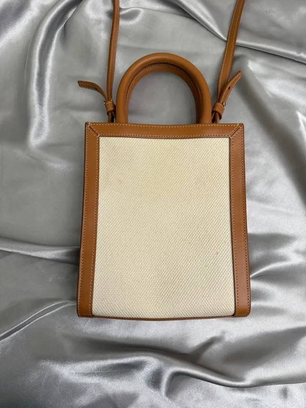 Celine Canvas Crossbody Bag - Image 3