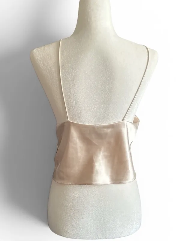 Na-Kd Satin Singlet Tank Crop Minimalist Neutral Top 38 - Image 3