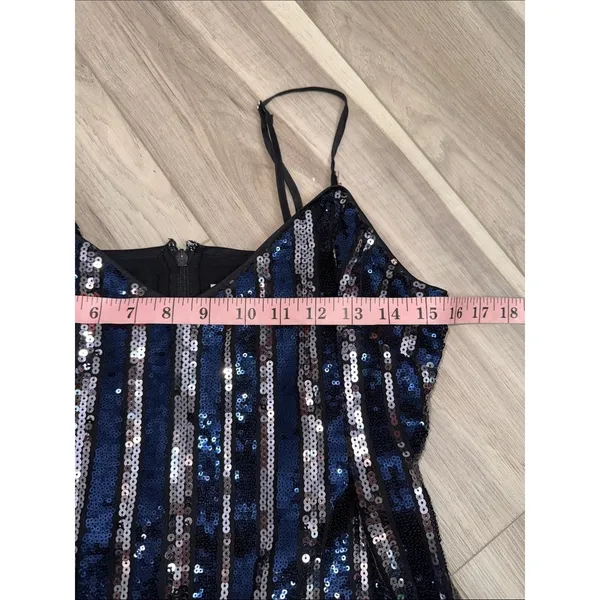 Anthropologie Maeve sleeveless striped sequin midi dress size small - Image 7