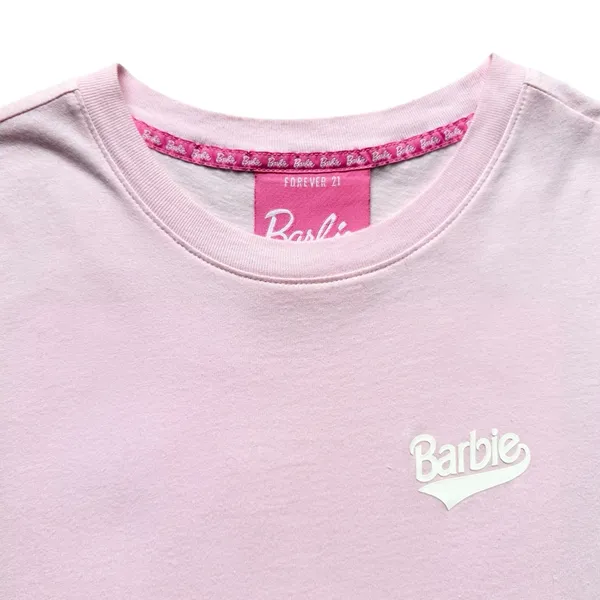 🔃Barbie Logo Pink Short Sleeve Tee Shirt - Image 4