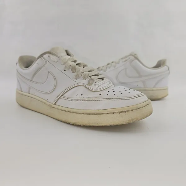 Nike Court Vision Low Sneakers Shoes‎ Triple White CD5434-100 Womens Size 7.5 - Image 4