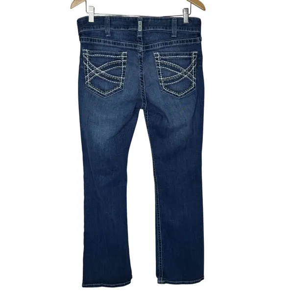 Ariat Real Women's Mid Rise Boot Cut Jeans Pre-Owned Size 32R - Image 2
