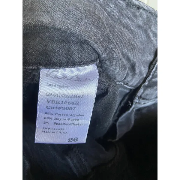 KanCan Womens Jeans Sz 26 High Rise‎ Skinny Stretch Black - Image 8