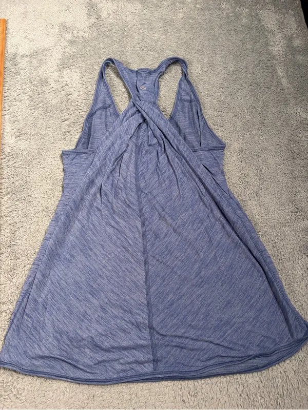 Lululemon Blue twist back Racerback Tank Top - Image 5