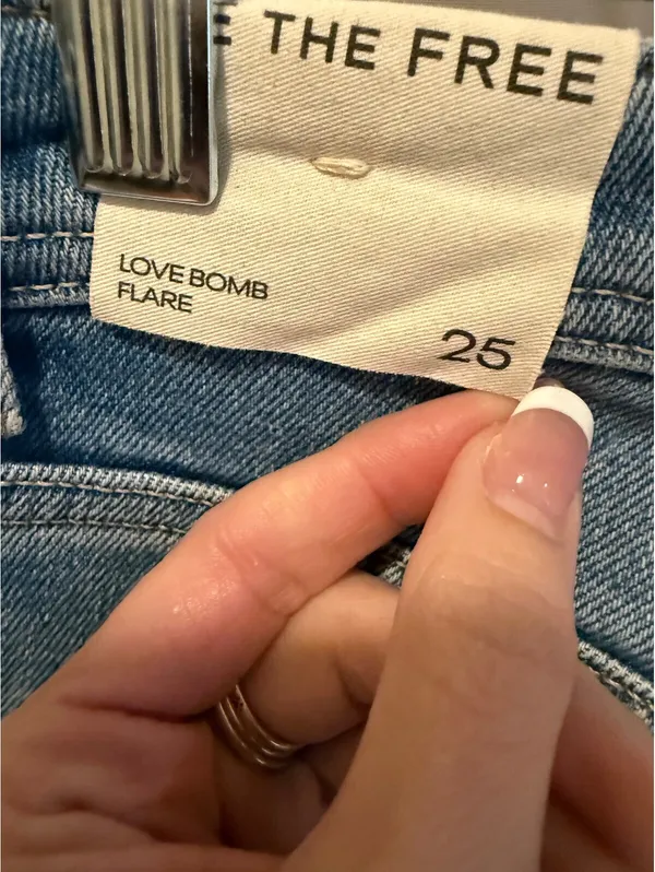Free People Love Bomb Flare Jeans Size 25 NWT - Image 2