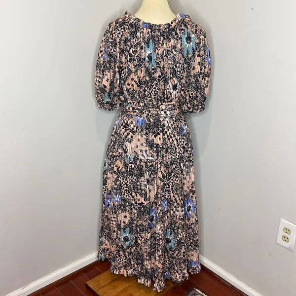 Ulla Johnson‎ Indah Floral-Print Puff-Sleeve Midi Dress - Image 4