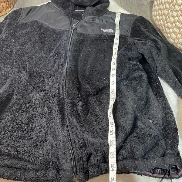 The North Face Osito Black Fuzzy Full Zip Up Jacket - Image 4