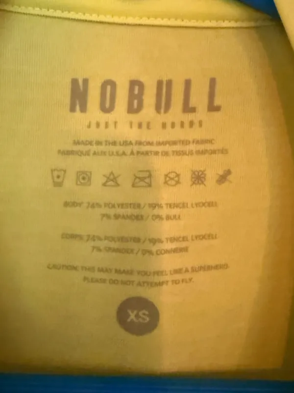 Women's Neon NOBULL Long Sleeve Tee XS - Image 2
