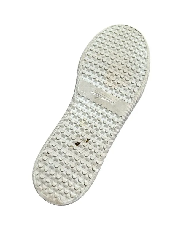 ISABEL MARANT White Leather LowTop Sneakers Size 30 / US 10 - Image 4