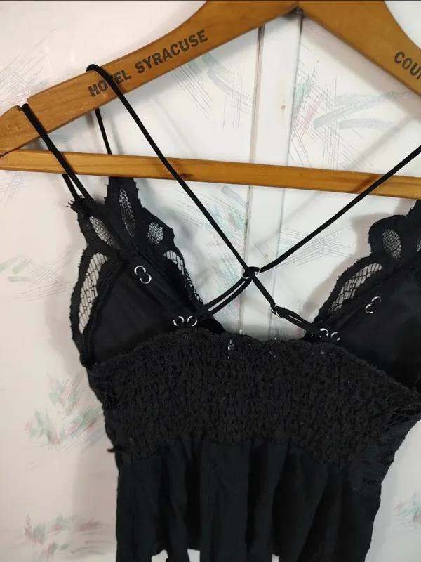 Riley & James Black Lace Tank Top - Image 8