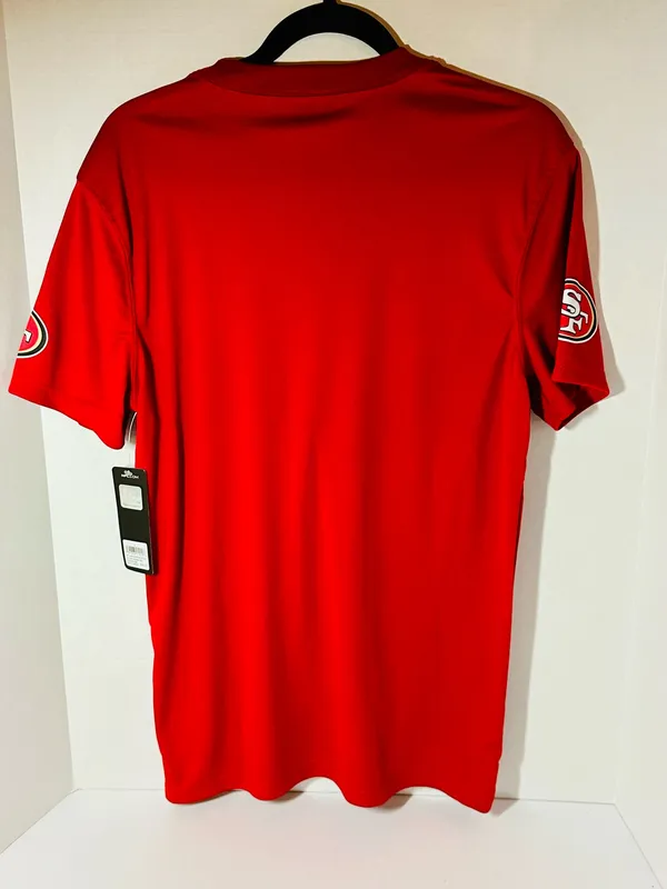 NFL Team Apparel San Francisco 49ers Jersey Size Small NWT P-p 18” S-h 28” - Image 5
